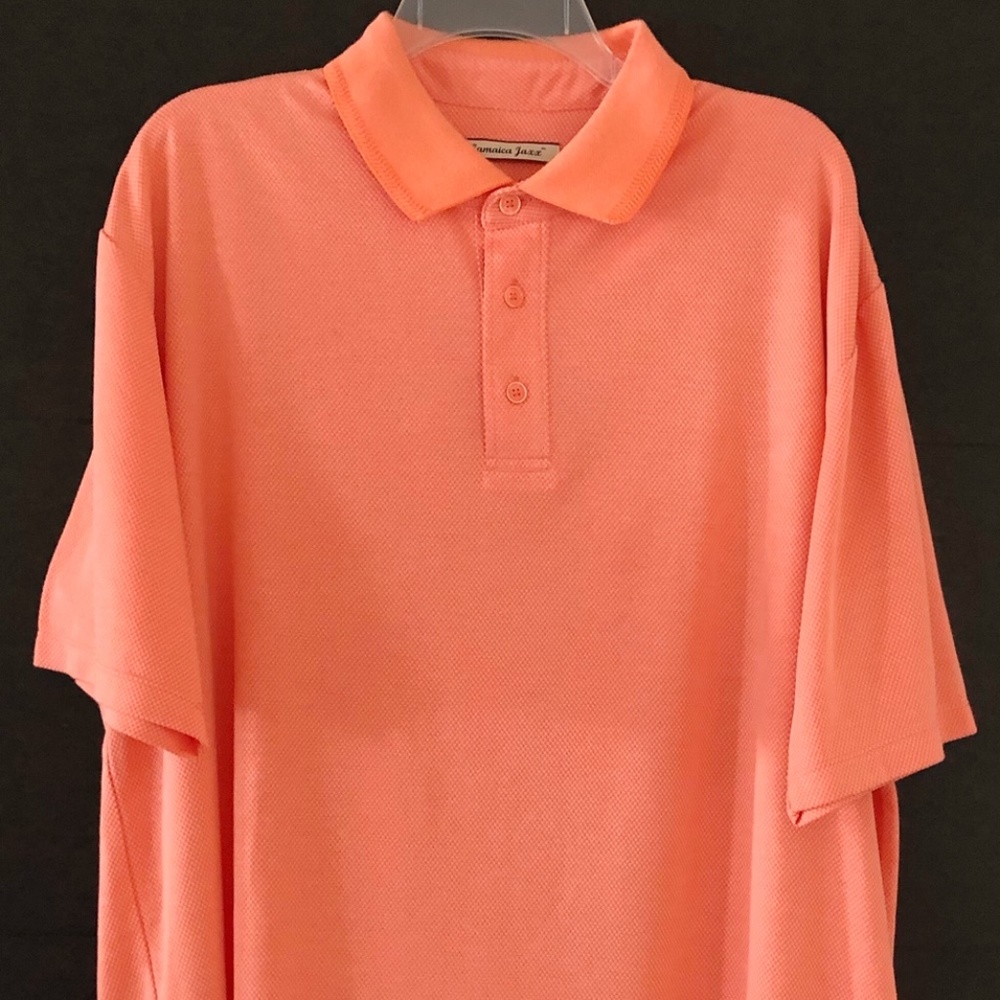 Jamaica Jaxx Polo Golf Shirt Size XL Salmon